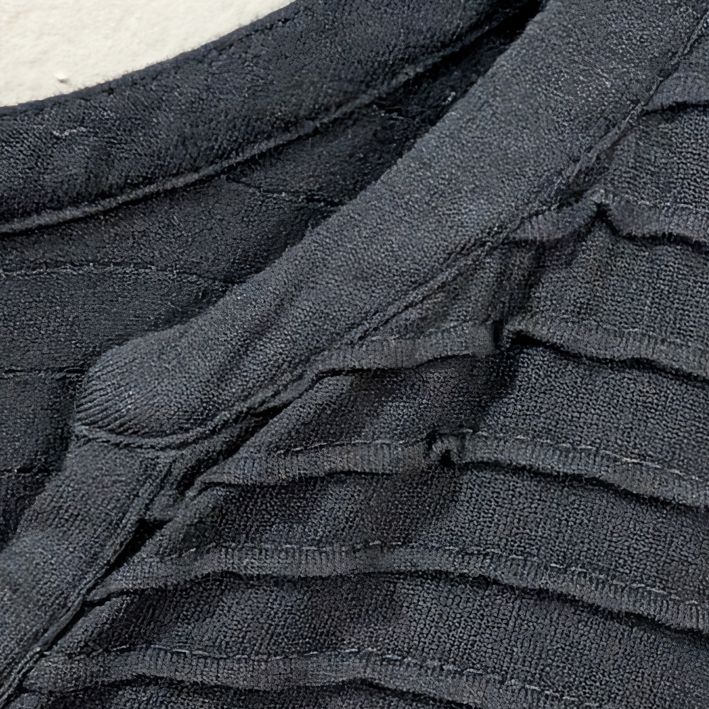 Meadow Rue Black Women's Top Ribbed - Picture 5 of 7